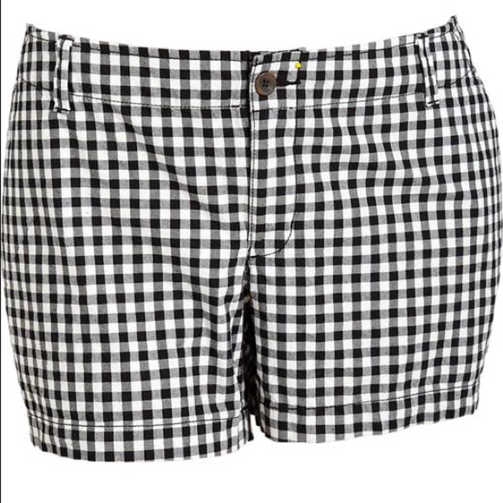 Plus size plaid shorts